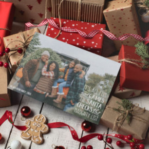 Es ist All Fun & Games Naughty List Weihnachts-Fot Einladung