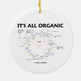 Es ist alles Bio (Krebs Zyklus-Spaß) Keramik Ornament