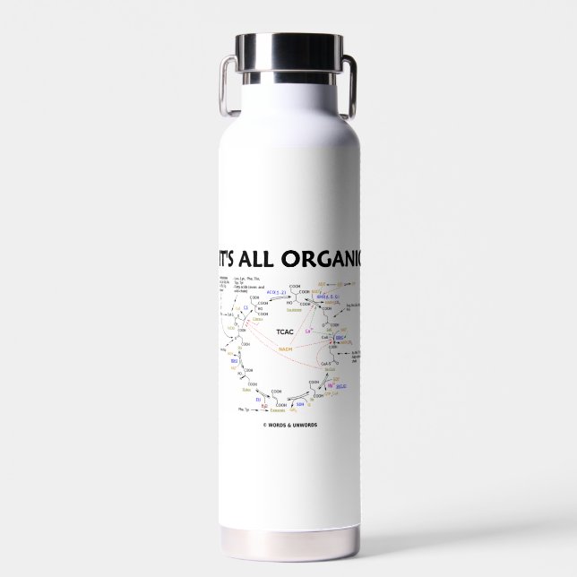 Es ist alles Bio Krebs Zykluszähigkeit Zyklus Trinkflasche (Vorne)