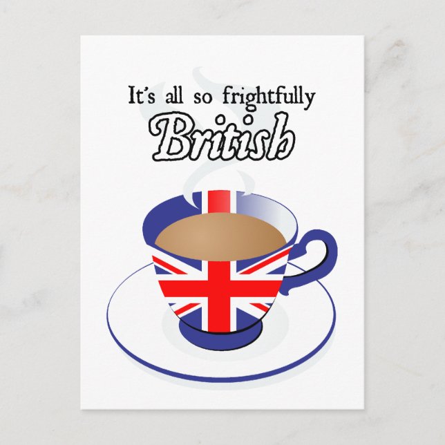 Es ist alles so beängstigend britisch postkarte (Vorderseite)
