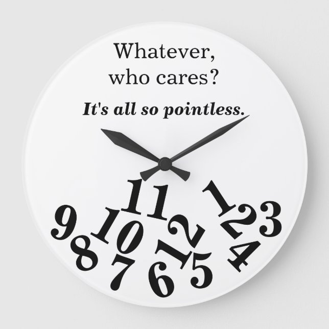 Es ist alles so sinnlos Uhr (Vorderseite)