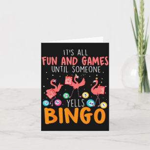 Es ist alles Spaß und Spiel, bis jemand Bingo L sc Karte