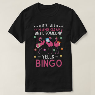 Es ist alles Spaß und Spiele, bis jemand Yells Bi T-Shirt