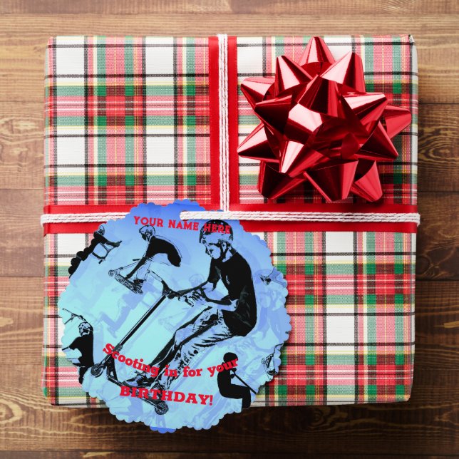 Es ist alles über den Scooter - Scooter-Rider-Name Ornament Karte (Insitu (Geschenk))