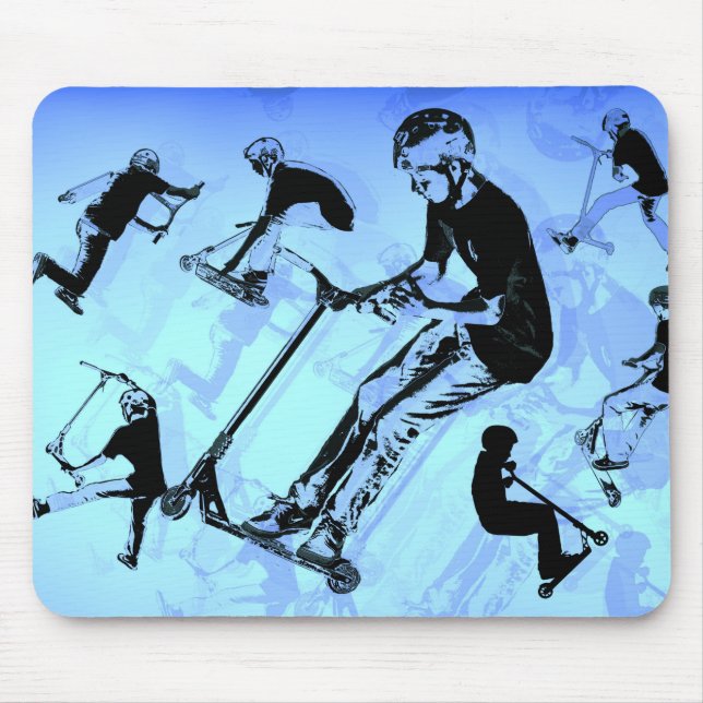 Es ist alles über den Scooter! - Scooter Tricks Mousepad (Vorne)