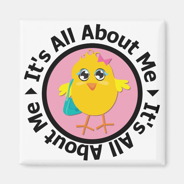 Es ist alles über mich kick (pink) magnet (Vorne)