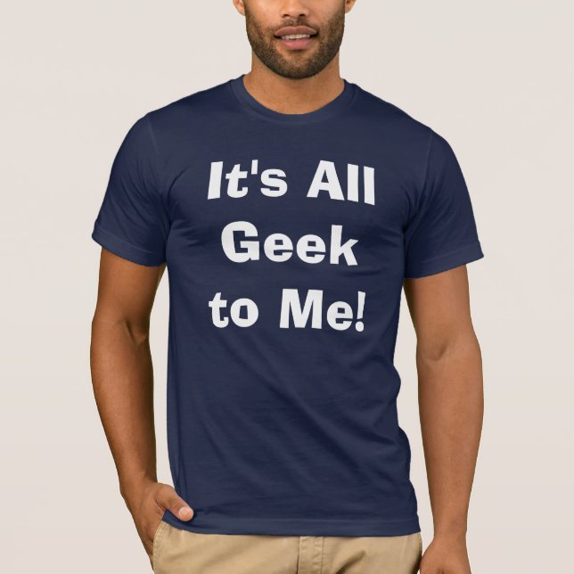 ES IST ALLES, WAS MIR GEFÜHL IST, Nerd Text Design T-Shirt (Vorderseite)