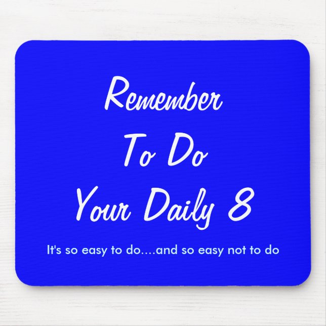 Es ist also einfach zu tun…. mousepad (Vorne)