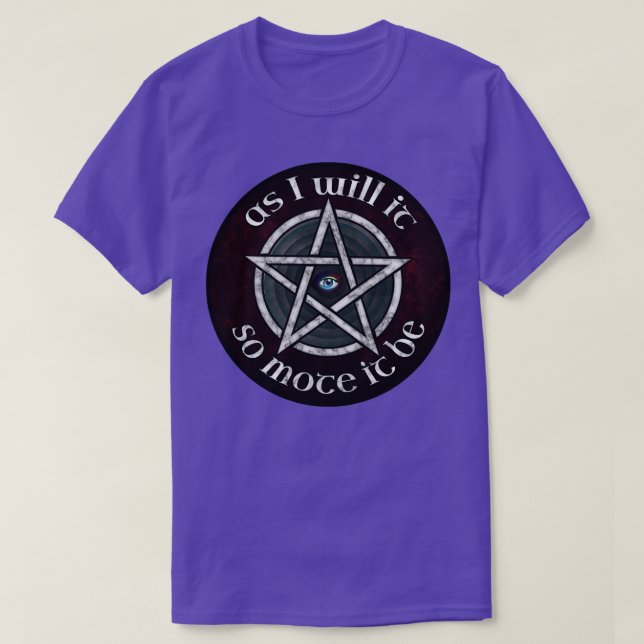 Es ist also Pentagramm T-Shirt (Design vorne)