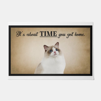 Es ist an der Zeit, dass du Zuhause-American Cat G Fußmatte