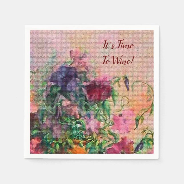 Es ist an der Zeit, Napkins zu weinen Serviette (Vorderseite)