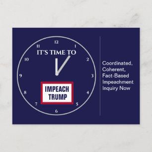 Es ist an der Zeit, Trumps Amtsenthebung durch den Postkarte