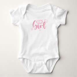 Es ist Baby Girl Niedlich Schnuller Fun Gender Rev Baby Strampler