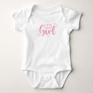 Es ist Baby Girl Niedlich Schnuller Fun Gender Rev Strampler