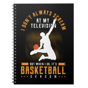 Es ist Basketballsaison Notizblock