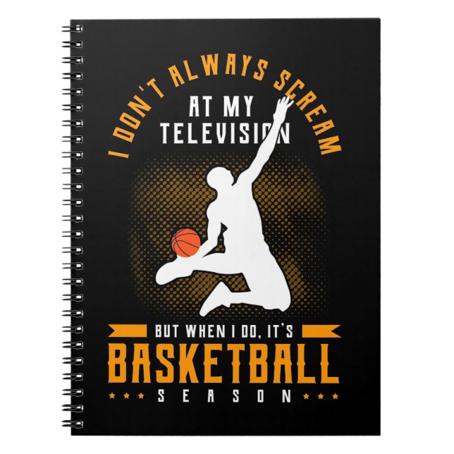 Es ist Basketballsaison Notizblock (Vorderseite)