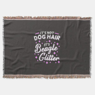 Es ist Beagle Hund Glitzer Decke