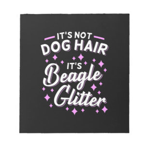 Es ist Beagle Hund Glitzer Notizblock