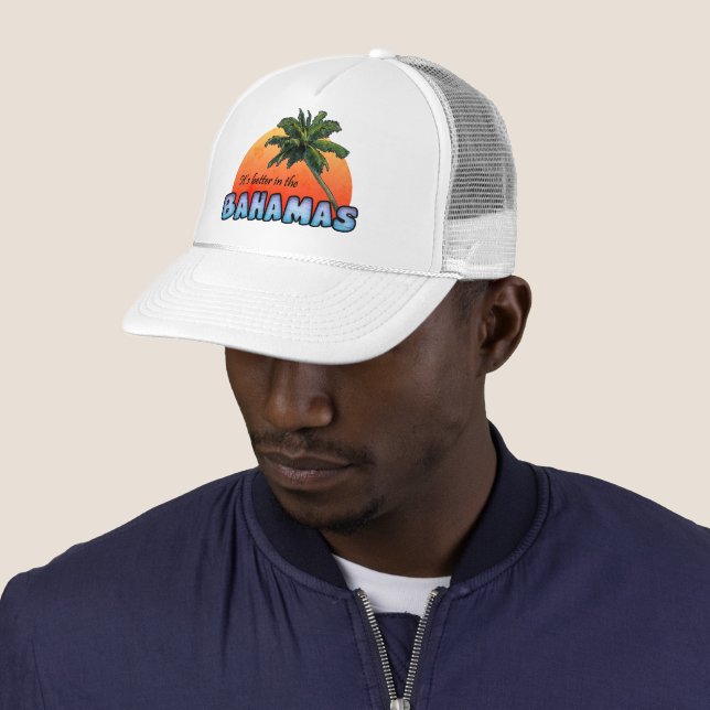 Es ist besser auf den Bahamas Truckerkappe (Beispiel)