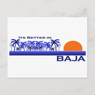 Es ist besser in Baja Postkarte