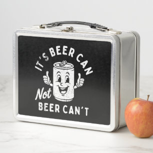 Es ist Bier kann nicht sein kann nicht lustiges Pa Metall Brotdose