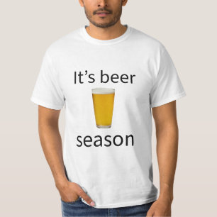 Es ist Bier-Saison Lustiges Bierliebhaber-Grafik  T-Shirt