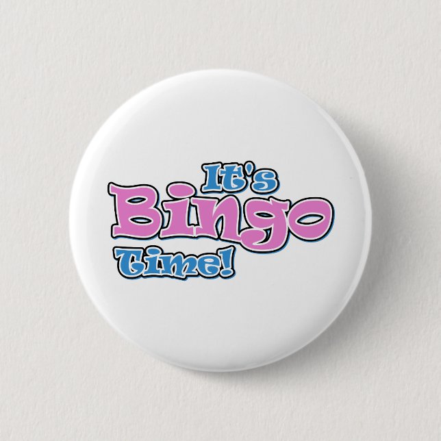 Es ist Bingo TIme Button (Vorderseite)