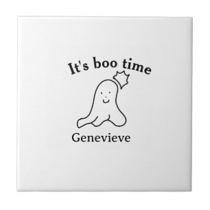 Es ist boo Name Halloween Datum Geister schwarz Fliese