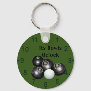 Es ist Bowling Uhr, Schlüsselanhänger