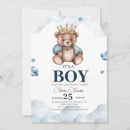 ES IST BOY Bear Baby Shower Dankeskarte