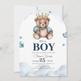 ES IST BOY Bear Baby Shower Einladung