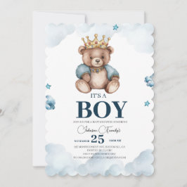 ES IST BOY Bear Baby Shower Einladung