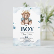 ES IST BOY Bear Baby Shower
