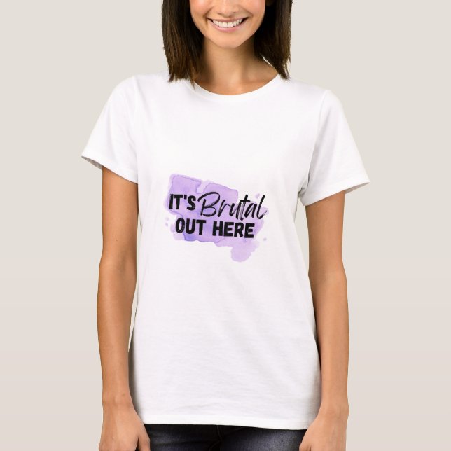 Es ist brutal hier draußen Olivia Rodrigo SOUR T-S T-Shirt (Vorderseite)