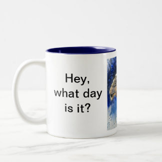 Es ist Buckel-Tag Zweifarbige Tasse
