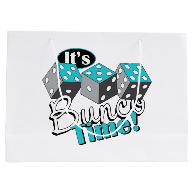 Es ist Bunco Time! Große Geschenktüte (Rückseite)