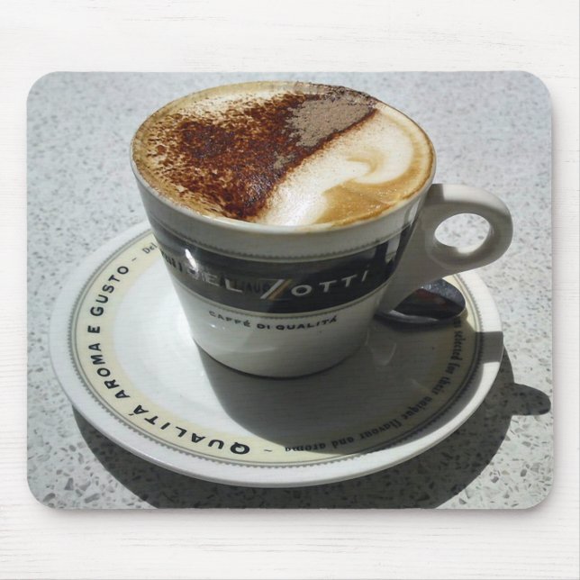 Es ist Cappuccino Time Mousepad (Vorne)