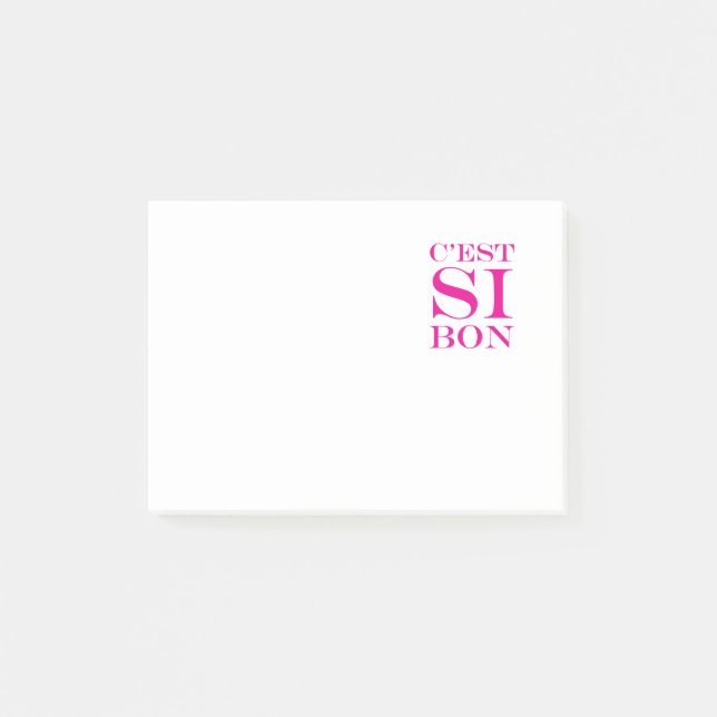 Es ist - C'est Si Bon-Franzosen so gut Post-it Klebezettel (Vorderseite)