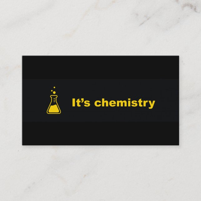 Es ist Chemie-Visitenkarten Visitenkarte (Vorderseite)