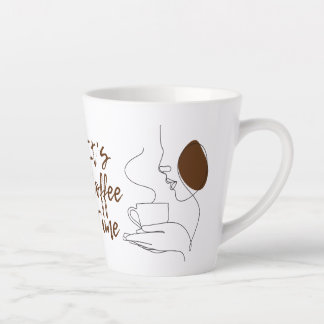 Es ist Coffee Time Latte Tasse