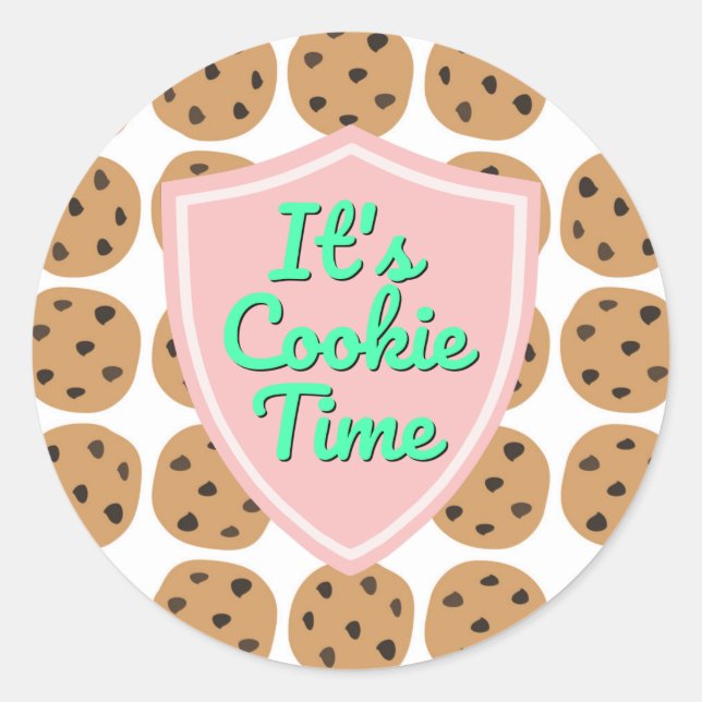 Es ist Cookie-Zeit Truppen Beverly Hills Runder Aufkleber (Vorderseite)