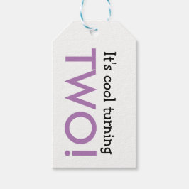 Es ist Cool, das Geburtstagsgeschenk von zwei Kind Geschenkanhänger