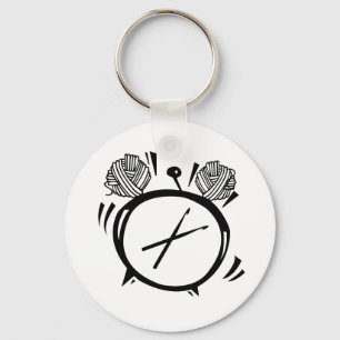 Es ist Crochet O'Clock Basic Button Schlüsselanhän Schlüsselanhänger
