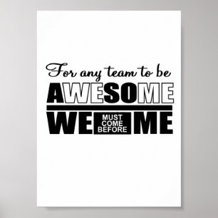 Es ist das Beste, als Team zu arbeiten Poster
