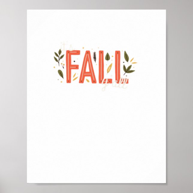 Es ist das einzigartige Design von Fall Y Poster (Vorne)