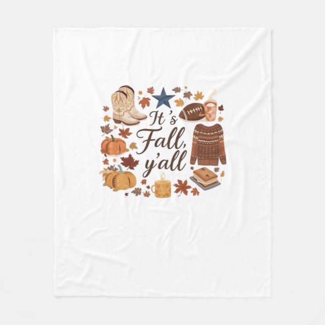 Es ist das grundlegende Design von Fall Y Fleecedecke (Vorderseite)
