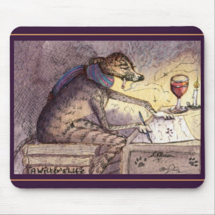Es ist das Leben eines Verfassers - Windhund Mousepad