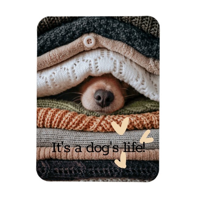 Es ist das Life Flexible Foto Magnet eines Hundes (Vertikal)