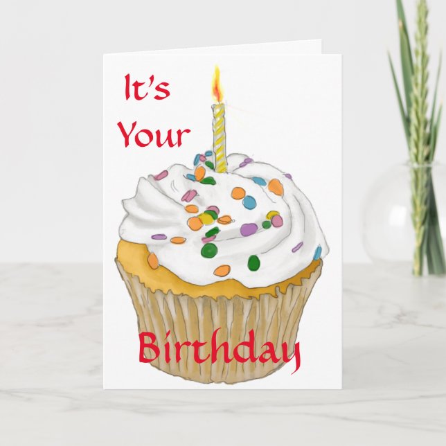 Es ist dein Geburtstag Karte (Vorderseite)