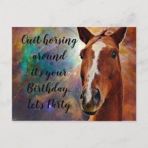 Es ist dein Geburtstag Pferd Grüße Postkarte